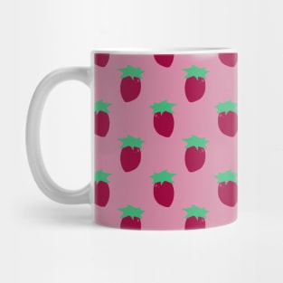 Pink Strawberry Pattern Mug